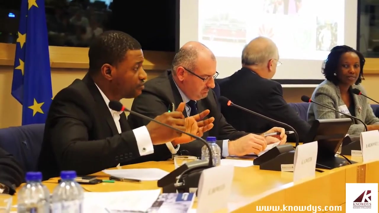 Guy Gweth au Parlement européen, le 14 octobre 2014